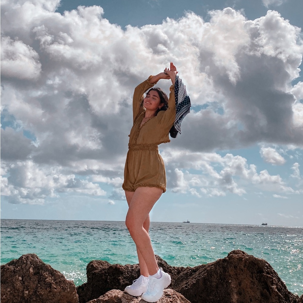 Olive Green Ruffle Jumpsuit